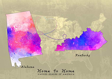Alabama to Kentucky