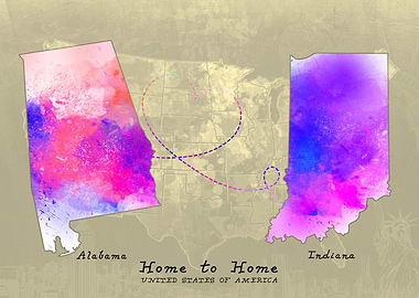 Alabama to Indiana
