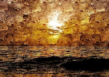 Impasto Style Landscape 07