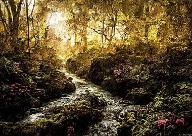 Impasto Style Landscape 09