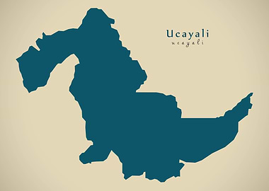 Ucayali Peru region map