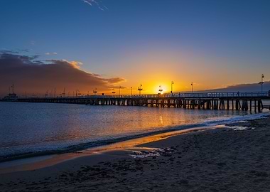 Sopot Pier At Sunrise