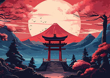 Japan Beautiful Sunset