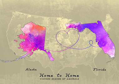 Alaska to Florida