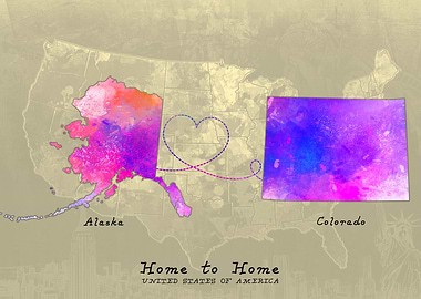 Alaska to Colorado