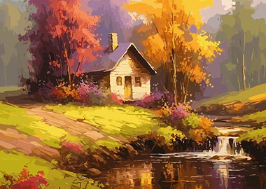 Vintage Fall Landscape