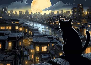The Moon Night Cat Japan