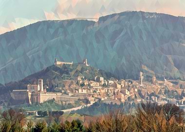 Panoramic view of Assisi