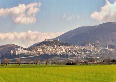 Panoramic view of Assisi