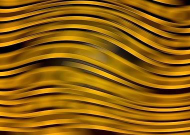 Gold metallic wave