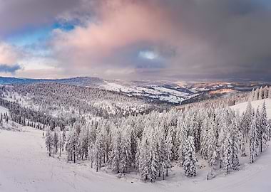 Snowy Slovak Mountains