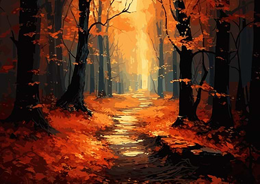 Beautiful Autumn Forest