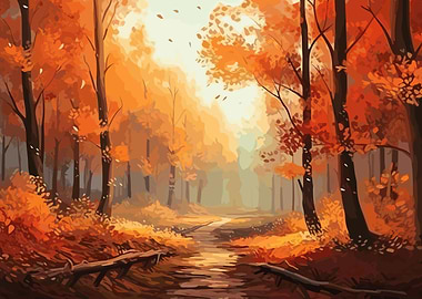 Beautiful Autumn Forest