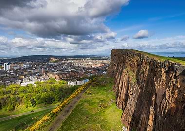 Hill View Of Edinburgh