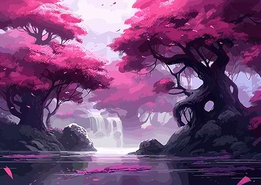 Cherry Blossom Japan Art