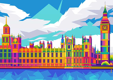 London Clock Pop art