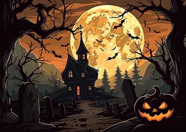 Halloween Pumpkin Castle