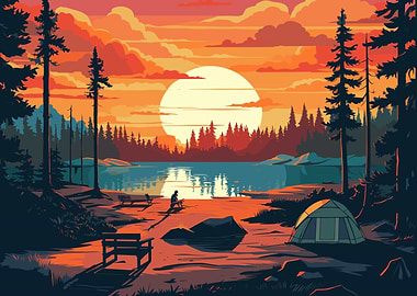 Beautiful Camping Night