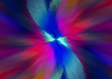 colorful floral galaxy art