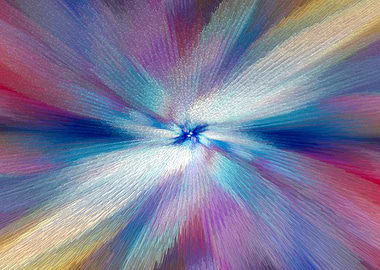 colorful floral galaxy art