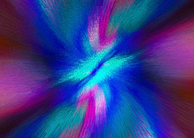 colorful floral galaxy art