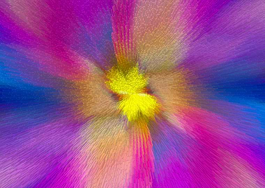 colorful floral galaxy art