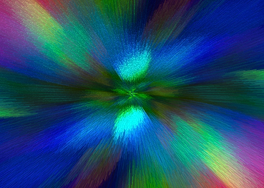 colorful floral galaxy art