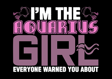 Aquarius Joke Warning Girl