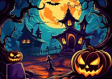 Halloween Pumpkin Castle