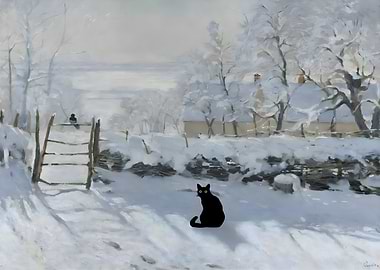 Cat Monet The Magpie