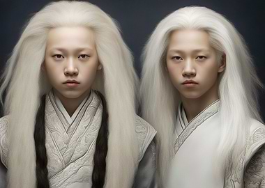 Mongolian twins