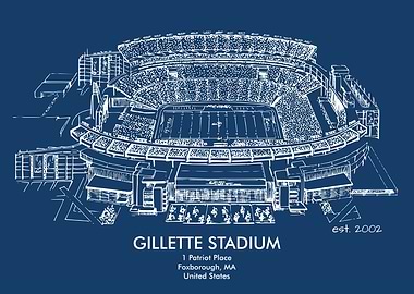 GILLETTE STADIUM LANDSCAPE