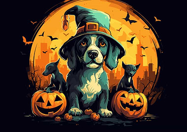 Cute Dog Halloween
