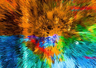 Abstract Acrylic Painting