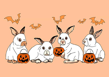 FUN Rabbit Ghost HalloweeN