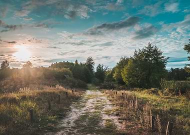 Moody Landscape Sunset
