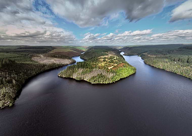 Llyn Brianne in Mid Wales