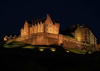 Edinburgh Castle At Night