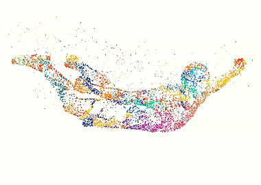 Soccer player happy after