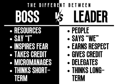 Be a Leader Not a Boss