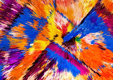 Abstract Acrylic Painting