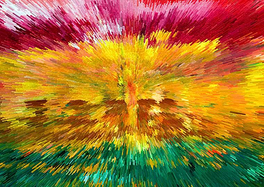 Abstract Acrylic Painting