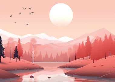 Fall landscape outdoors