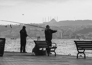 Fisherman in Istanbul