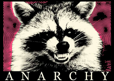 Anarchy Raccoon Pink
