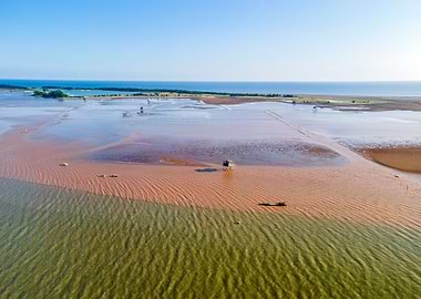 Colorful Coastal waters