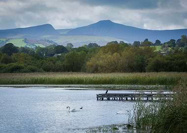 Llangorse Lake and Penyfan