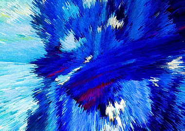 Abstract Extruded Painting