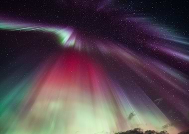 Aurora Borealis full sky