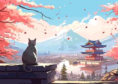 Displate ディスプレイット化け猫　メタルポースター Displate ディスプレイット化け猫 メタルポースター Metal